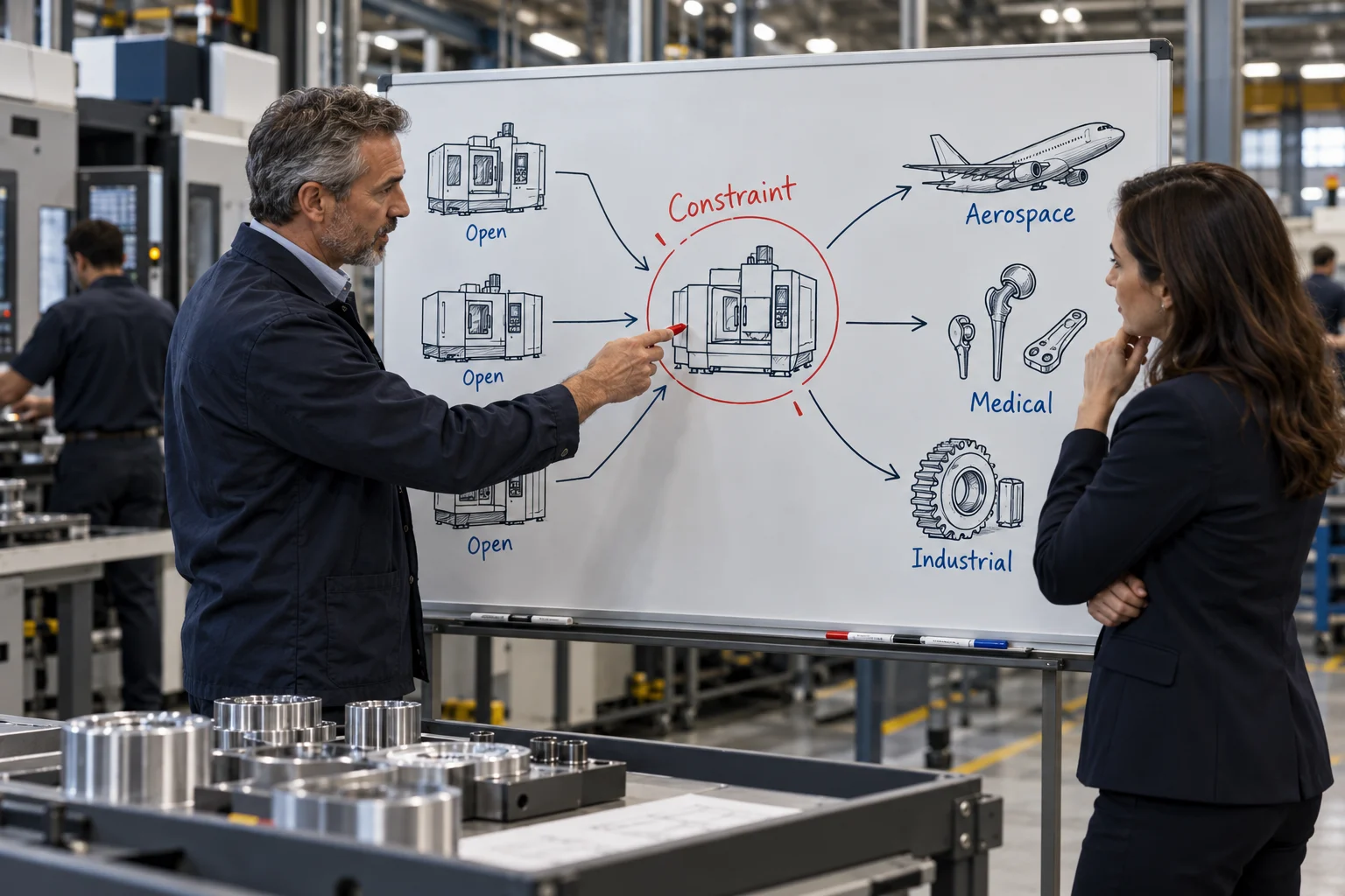 Leaders mapping their factory’s constraint to the buyers who fit it